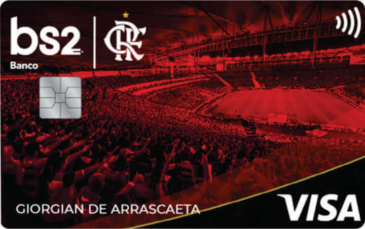 Cartão Flamengo BS2 Vermelho