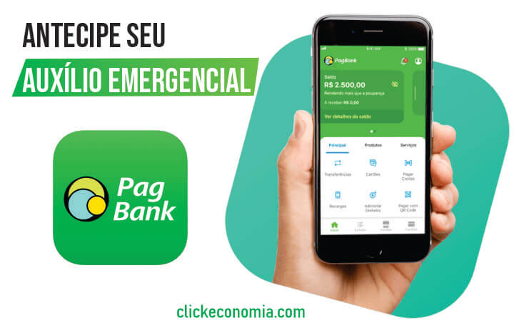 auxílio emergencial pela conta digital PagBank
