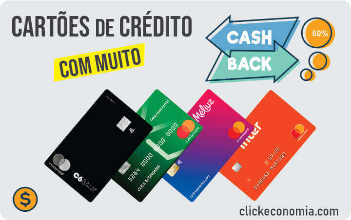 cartões de crédito com sistema de Cashback