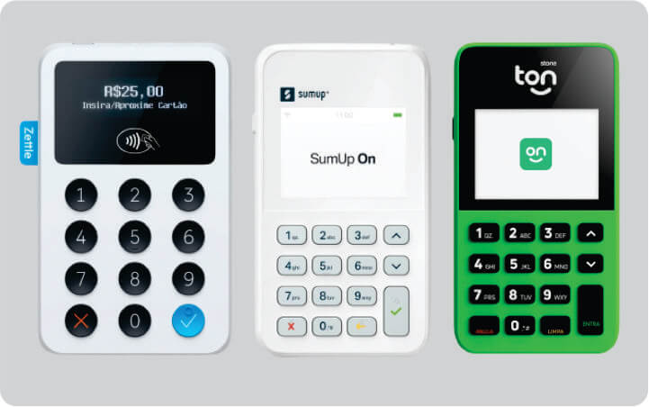 Zettle, SumUp On, Moderninha ou Stone Ton T2+