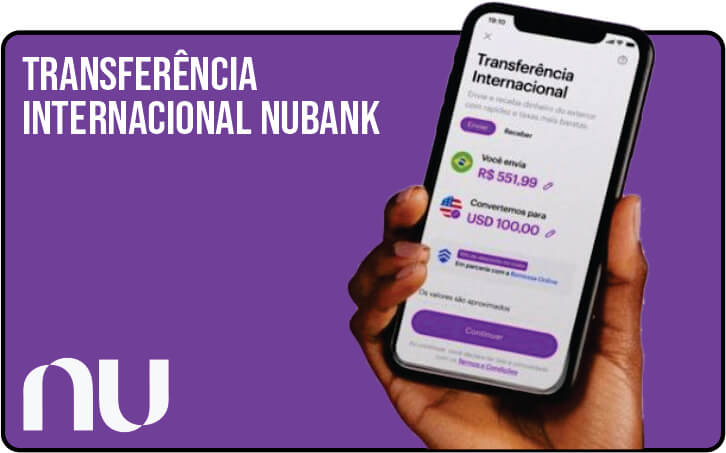 Como fazer transferência internacional para o Nubank