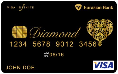 Qual o cartão de crédito mais exclusivo do mundo? 4 7 Visa Infinite Eurasian Diamond Card